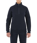 Load image into Gallery viewer, Women’s Cotton Job Shirt Quarter Zip